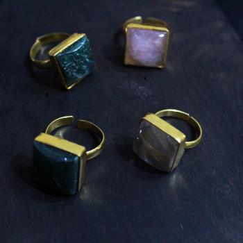 Gold Plated square Ring