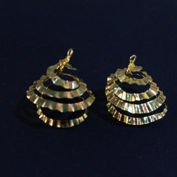 Gold plated earrings