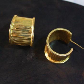 Gold plated earrings