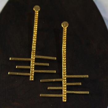 Gold plated earrings