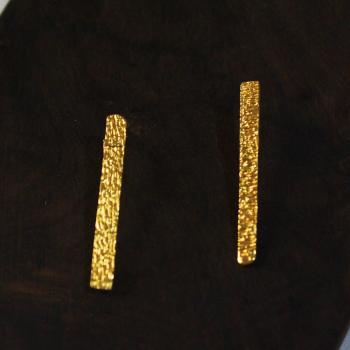 Gold plated earrings