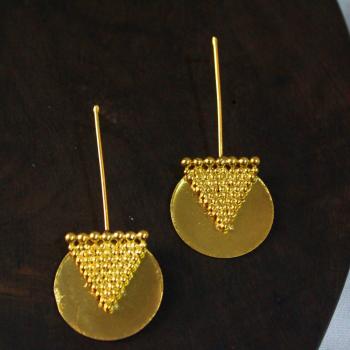 Gold plated earrings