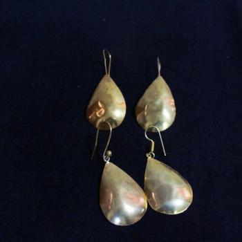 Gold plated earrings