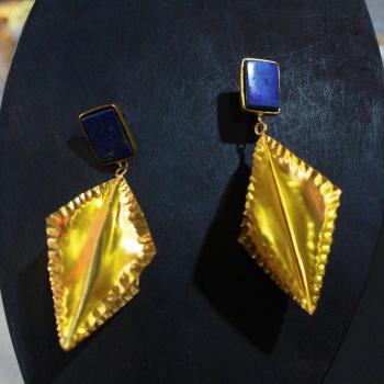 Gold plated earrings
