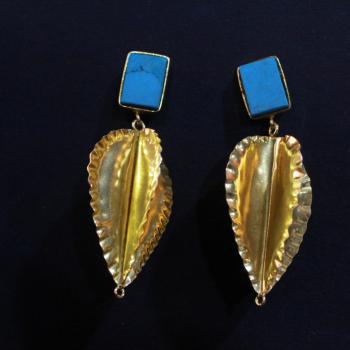 Gold plated earrings
