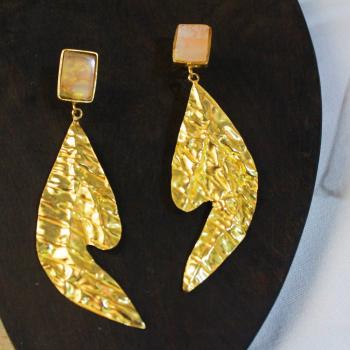 Gold plated earrings
