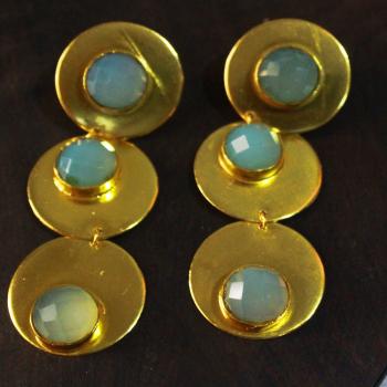 Gold plated earrings