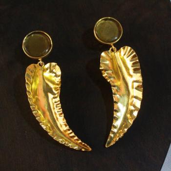 Gold plated earrings