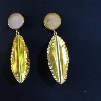 Gold plated earrings