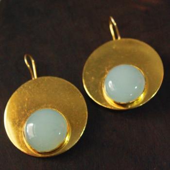 Gold plated earrings
