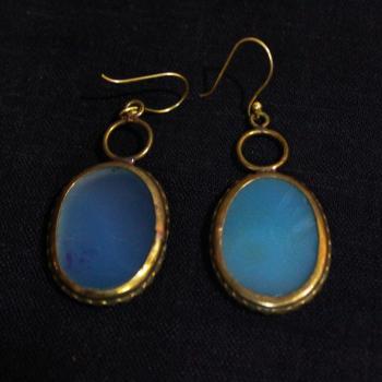 Gold plated earrings