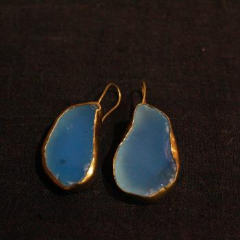 Gold plated earrings