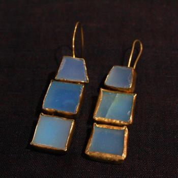 Gold plated earrings