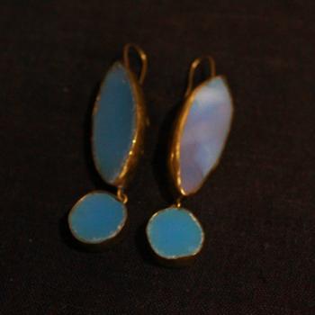 Gold plated earrings