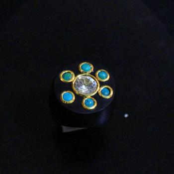 EBONY GOLD RING
